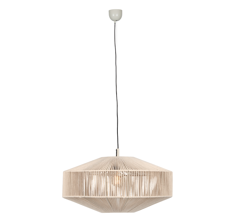 Rippuv valgusti 46 cm E27 beež - Image 3