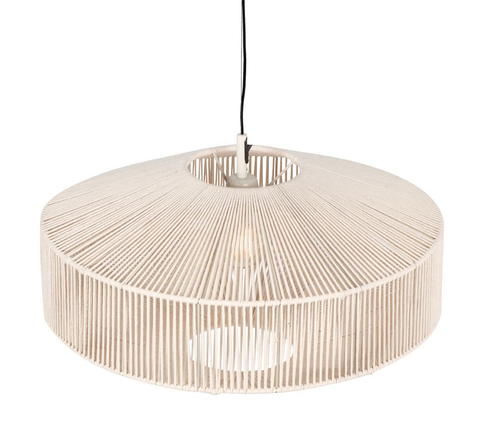 Rippuv valgusti 46 cm E27 beež - Image 4