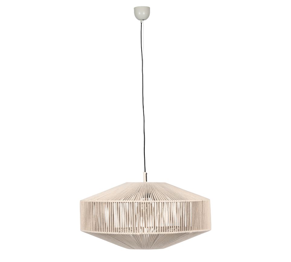 Rippuv valgusti 46 cm E27 beež - Image 6