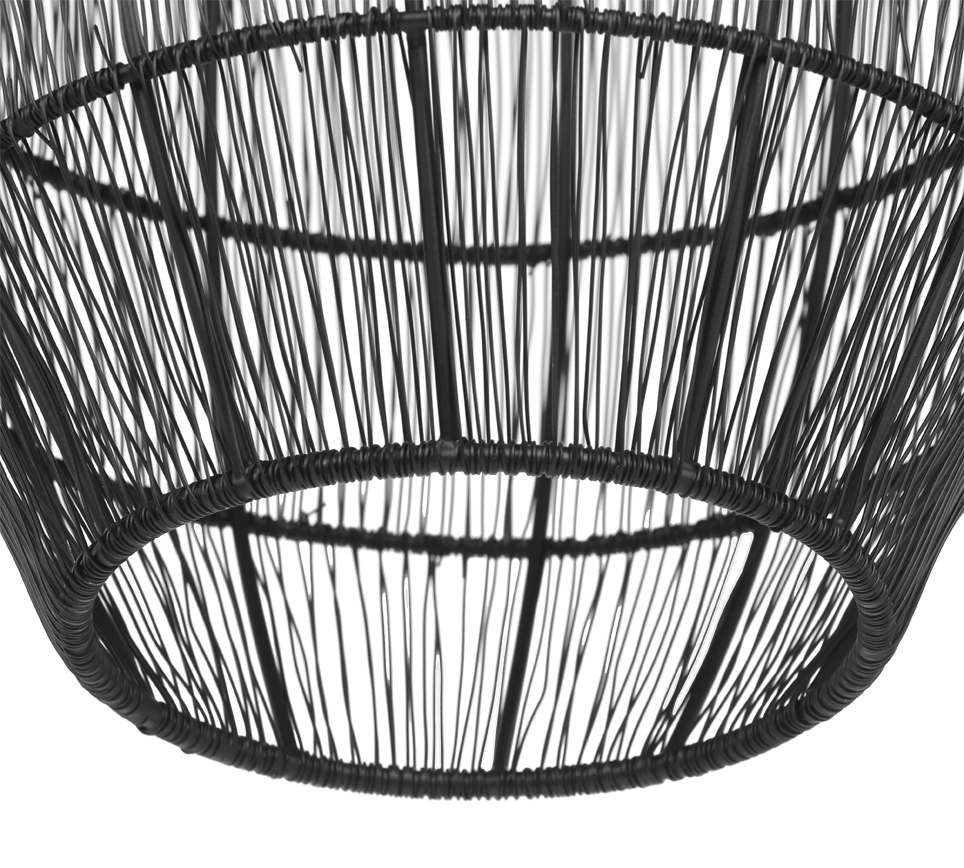 Rippuv valgusti 26 x 48 cm E27 must matte - Image 7