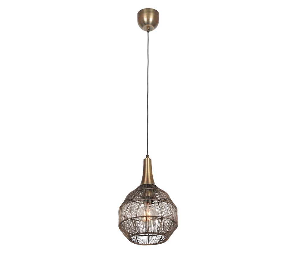 Rippuv valgusti 26 x 27 cm E27 must/matt messing