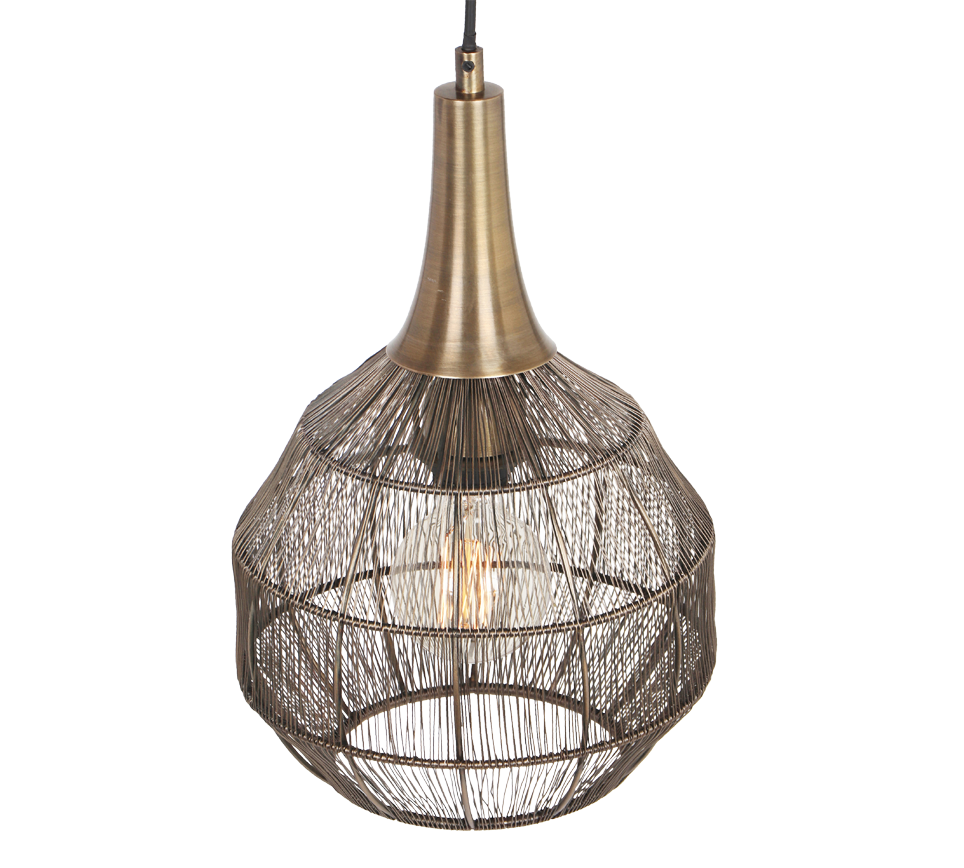 Rippuv valgusti 26 x 27 cm E27 must/matt messing - Image 3