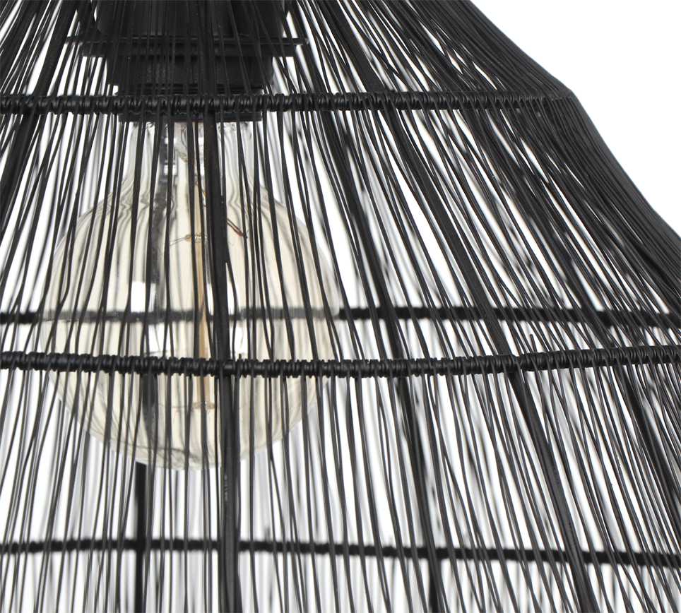 Rippuv valgusti 42 cm E27 must matte - Image 7