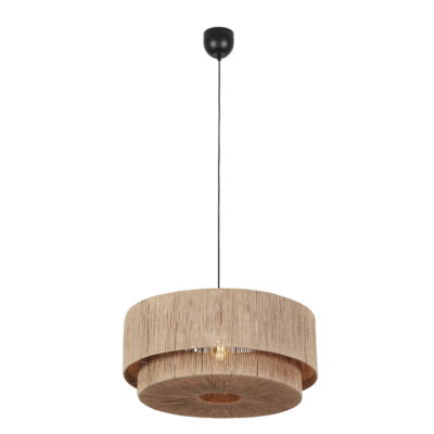 Rippuv valgusti 1 tk 60 cm E27 looduslik värv/jutust