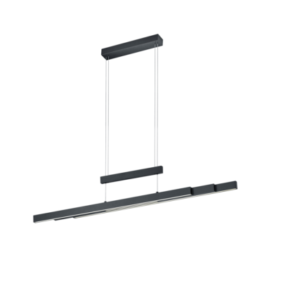 Rippuv valgusti LED must matte