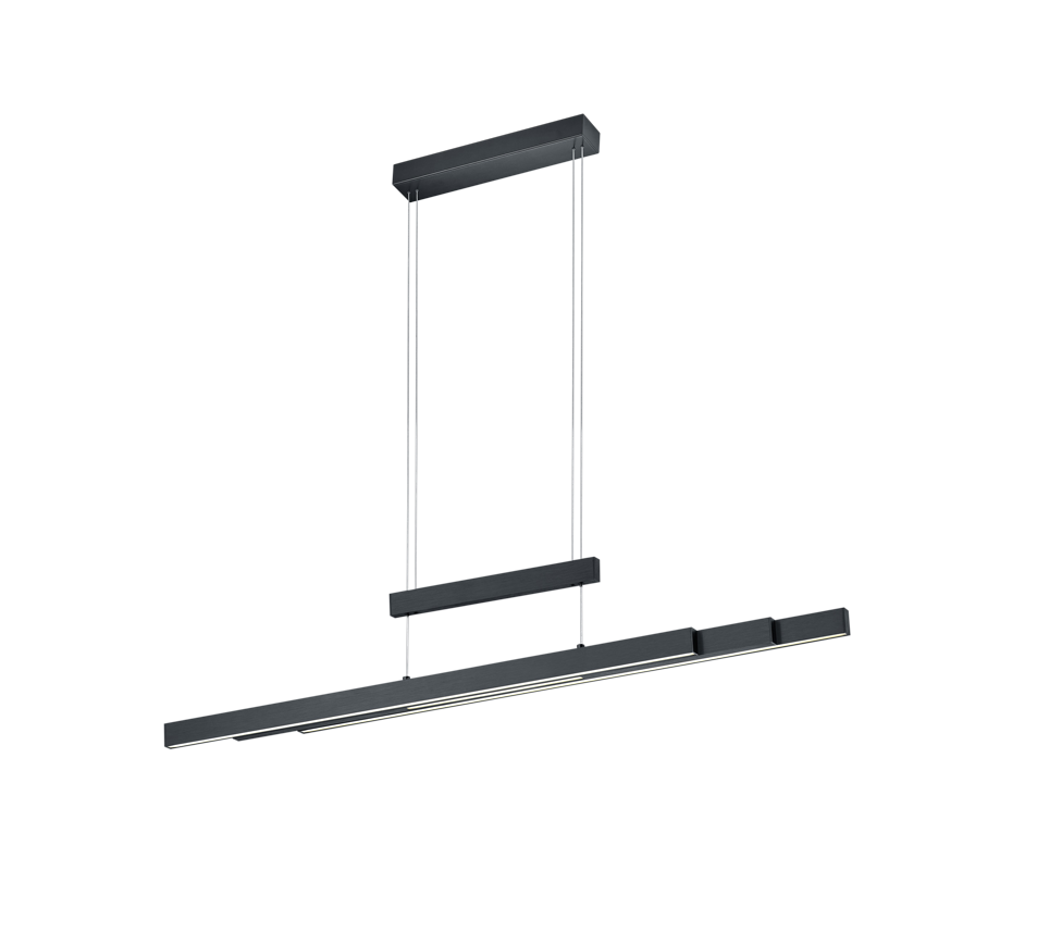 Rippuv valgusti LED must matte