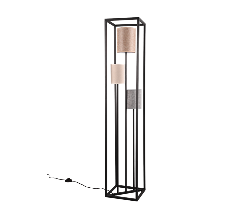 Ross põrandavalgusti 3-osaline E27 mitmevärviline - Image 3