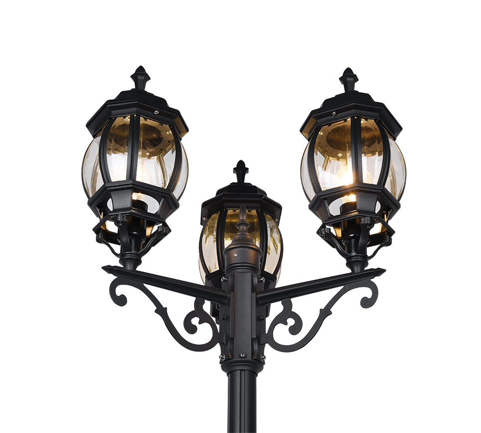 Elvo põrandalamp 3 tk 240 cm E27 matt must - Image 2