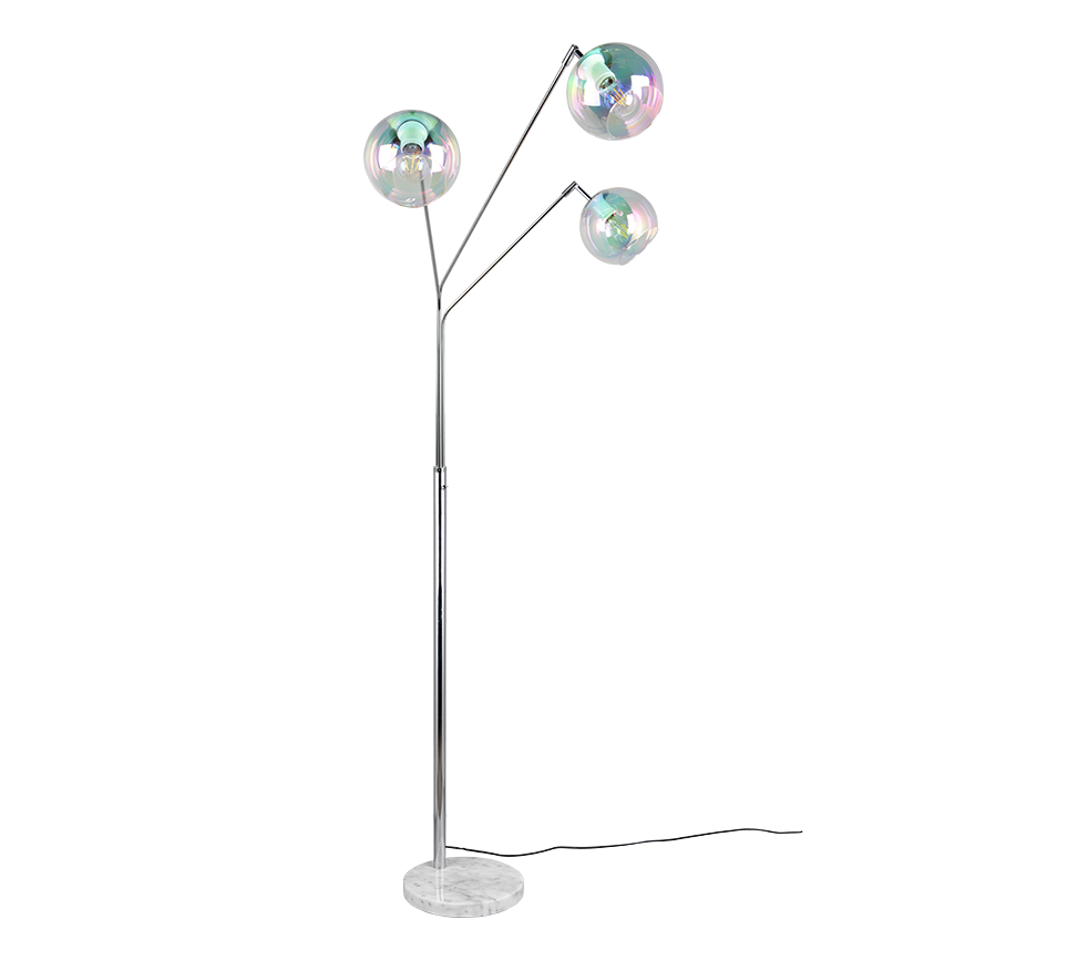 Paxton põrandavalgusti 3xE27 hõbedane - Image 5