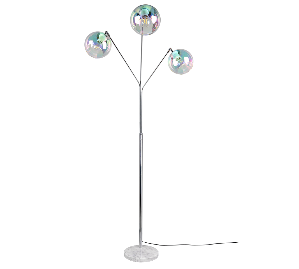 Paxton põrandavalgusti 3xE27 hõbedane - Image 6