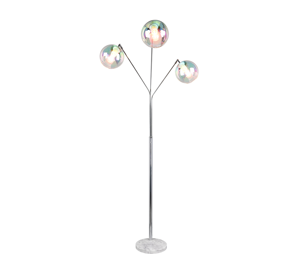 Paxton põrandavalgusti 3xE27 hõbedane - Image 8