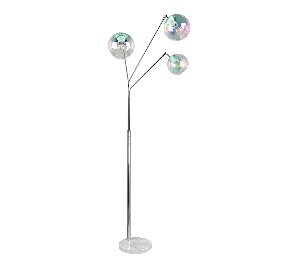 Paxton põrandavalgusti 3xE27 hõbedane - Image 9