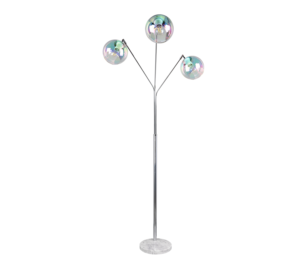 Paxton põrandavalgusti 3xE27 hõbedane - Image 10