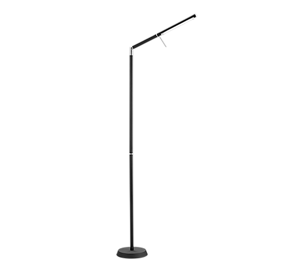 Filigran LED põrandavalgusti must