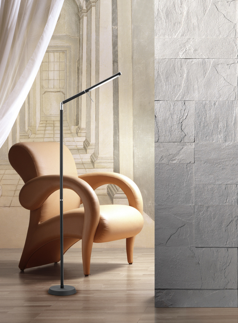 Filigran LED põrandavalgusti must - Image 2