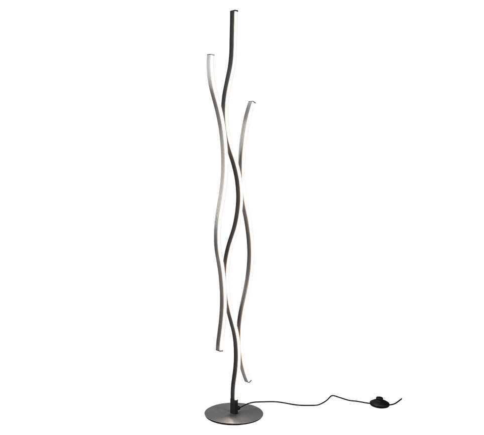 Hõbedane LED põrandavalgusti