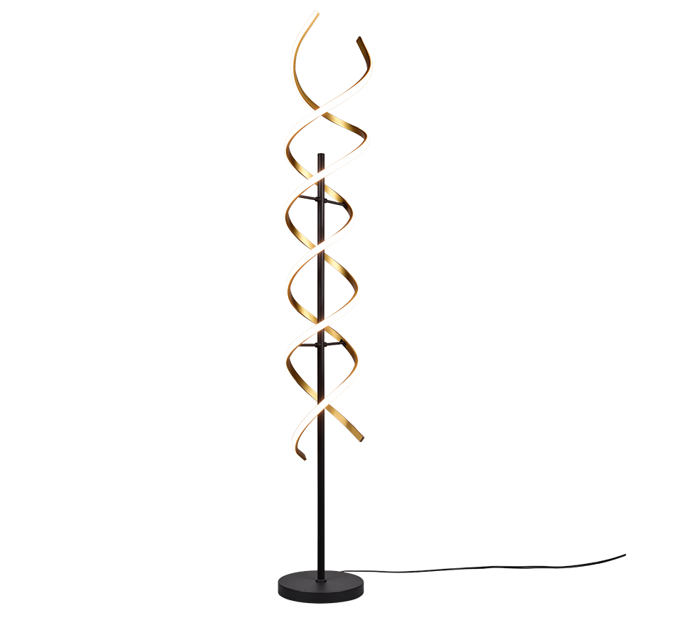 Sequence LED põrandavalgusti matt messing/matt must