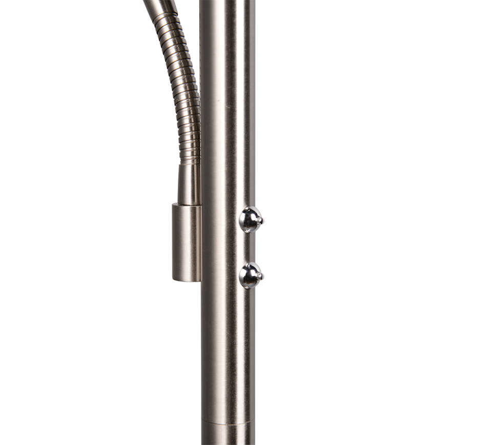 Hõbedane LED põrandavalgusti lugemisvalgusega - Image 4