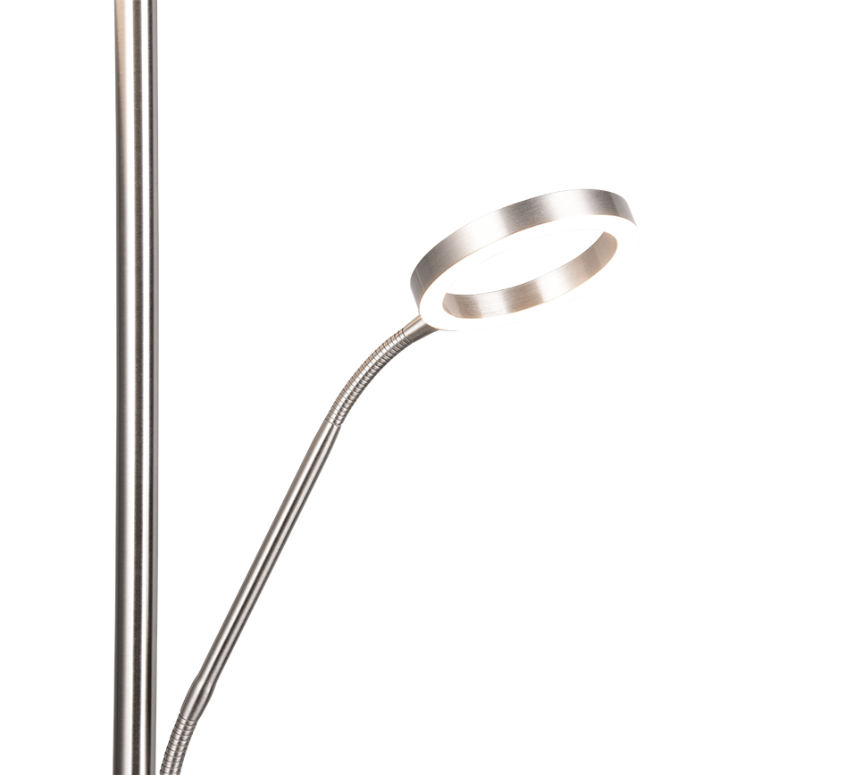 Hõbedane LED põrandavalgusti lugemisvalgusega - Image 6