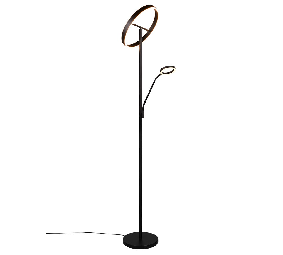 Willis LED põrandavalgusti lugemisvalgusega must - Image 7