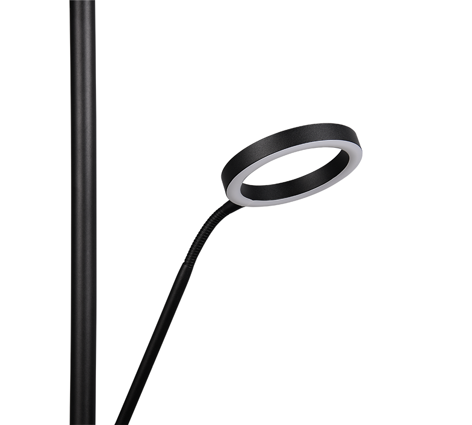 Willis LED põrandavalgusti lugemisvalgusega must - Image 10