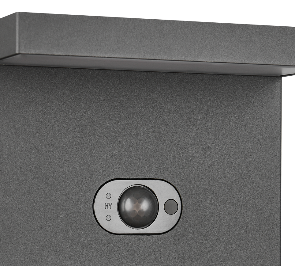 Blyde hübriidne päikese LED post 100 cm antratsiit laaditav liikumis- ja hämarusandur - Image 2