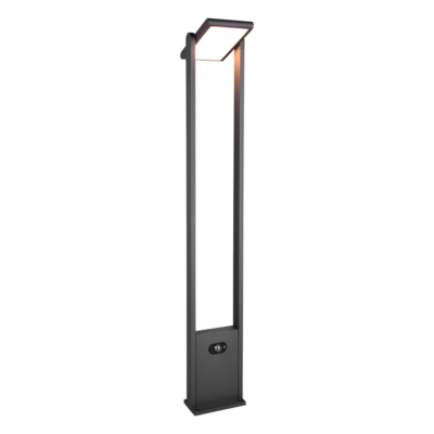 Malawi hübriidne päikese LED post 100 cm antratsiit laaditav liikumis- ja hämarusandur