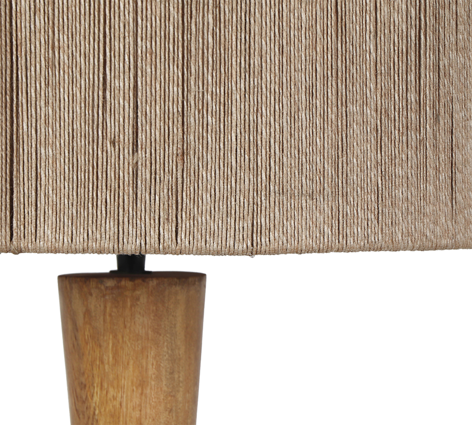 Toba põrandavalgusti E27 puit/beez - Image 4