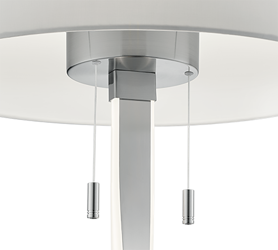 Nandor põrandavalgusti E27 + LED hõbedane teras - Image 4