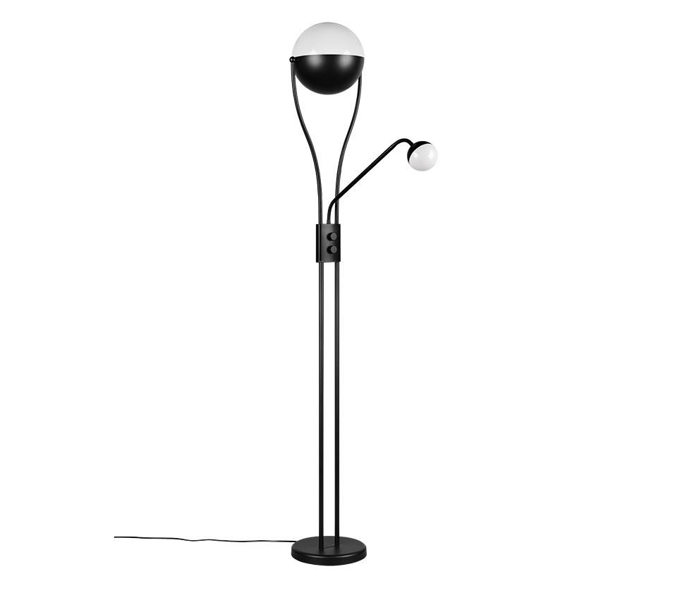 LED põrandavalgusti must koos lugemisvalgusega - Image 6