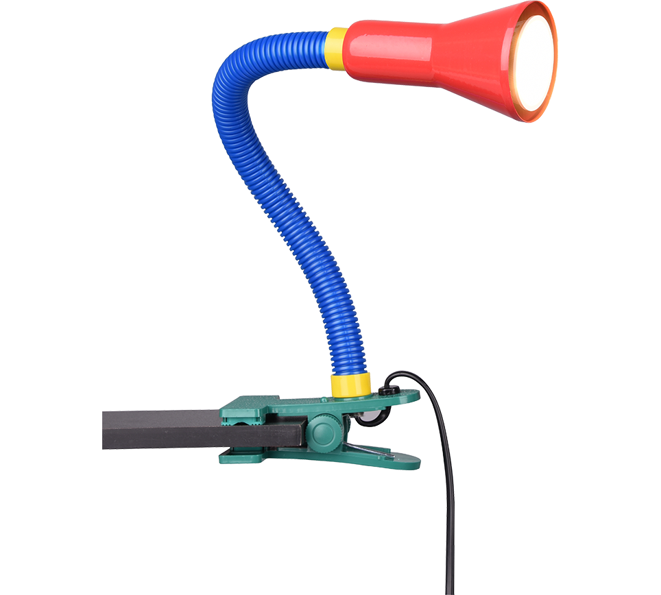 Flexo laualamp klipp E14 mitmevärviline