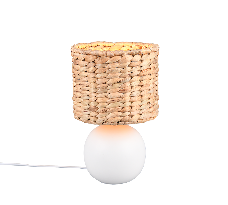 Vina lauavalgusti 29 cm E27 matt valge/beez