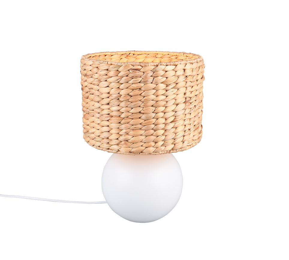 Vina lauavalgusti 40 cm E27 matt valge/beez