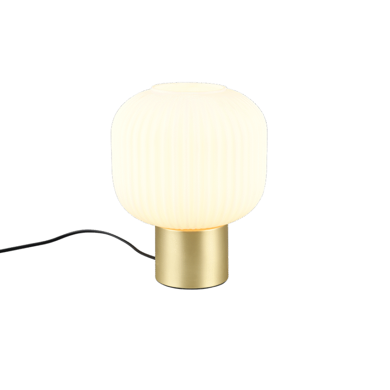 Diva laualamp E27 matt messing/valge