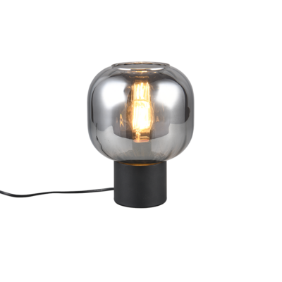 Diva lauavalgusti E27 matt must/hõbedane