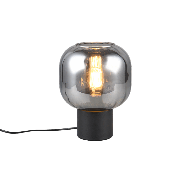 Diva lauavalgusti E27 matt must/hõbedane