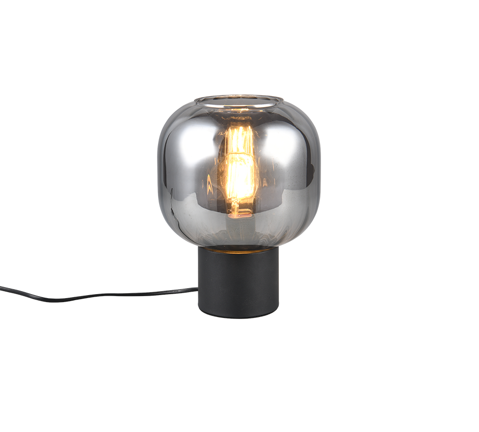 Diva lauavalgusti E27 matt must/hõbedane