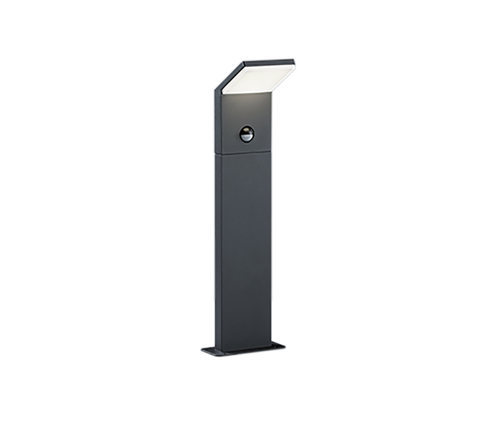 Pärl LED post 50 cm antratsiit liikumisanduriga