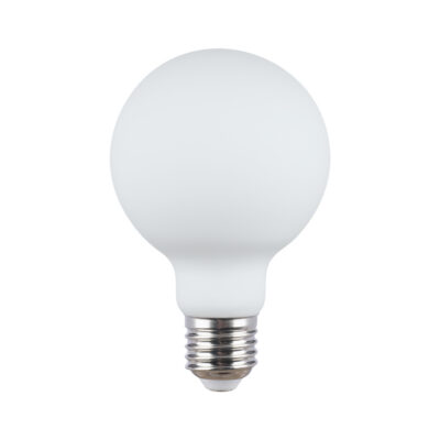 Italux opalvalge LED valgusallikas E27 9W 3000K G80 MILKY, 8W