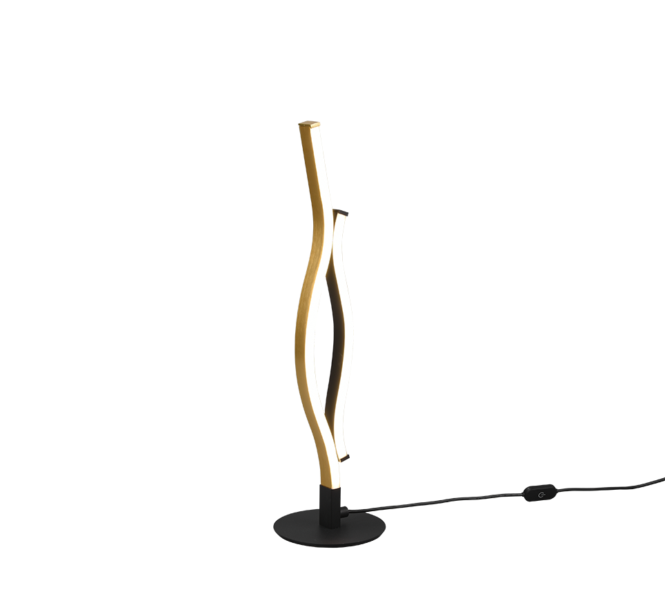 LED laualamp matt messing