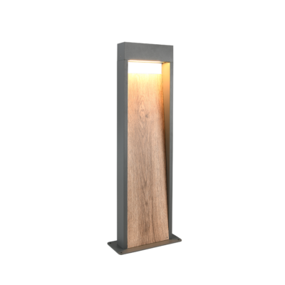 Läbipaistev LED postivalgusti 100 cm puit/ankrat