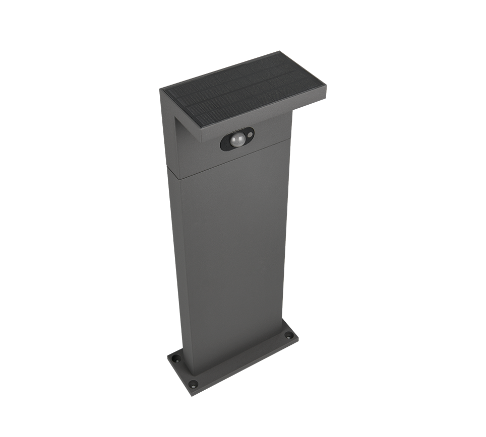 Blyde hübriidne päikese LED post 60 cm antratsiit laaditav liikumis- ja hämarusandur - Image 4