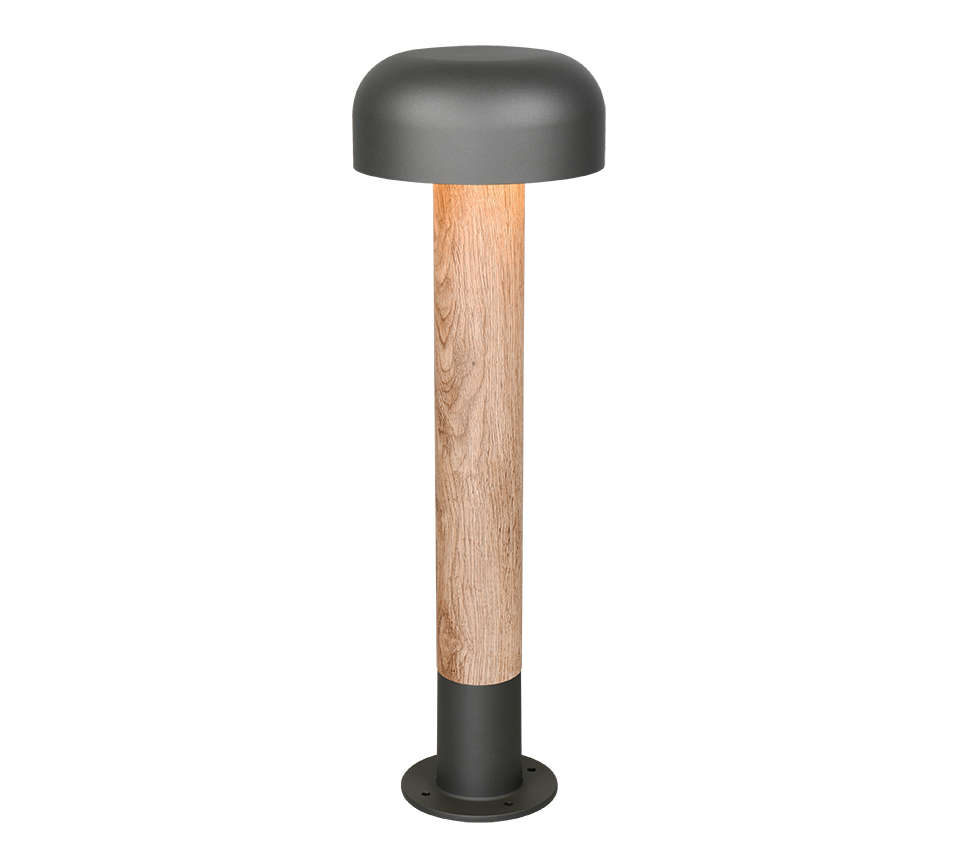 Fraser põrandalamp 54 cm E27 antratsiit/puit