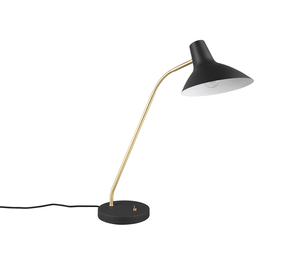 Rippuv laualamp E27 matt must/matt messing - Image 5