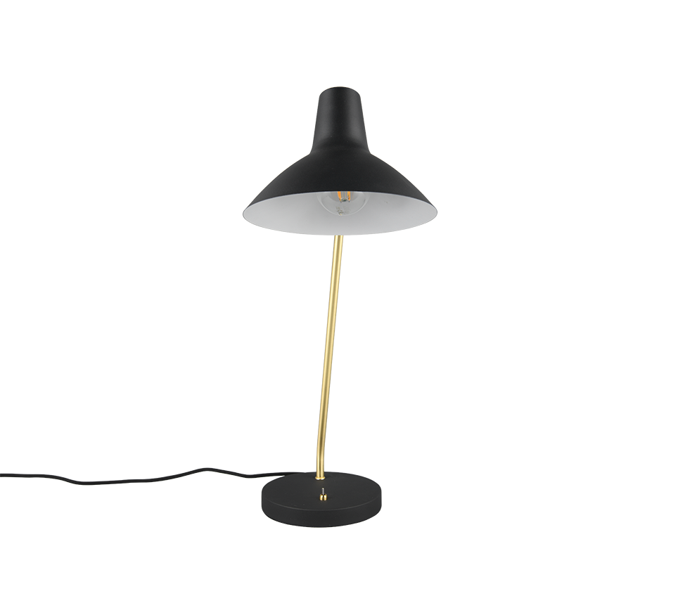 Rippuv laualamp E27 matt must/matt messing - Image 7