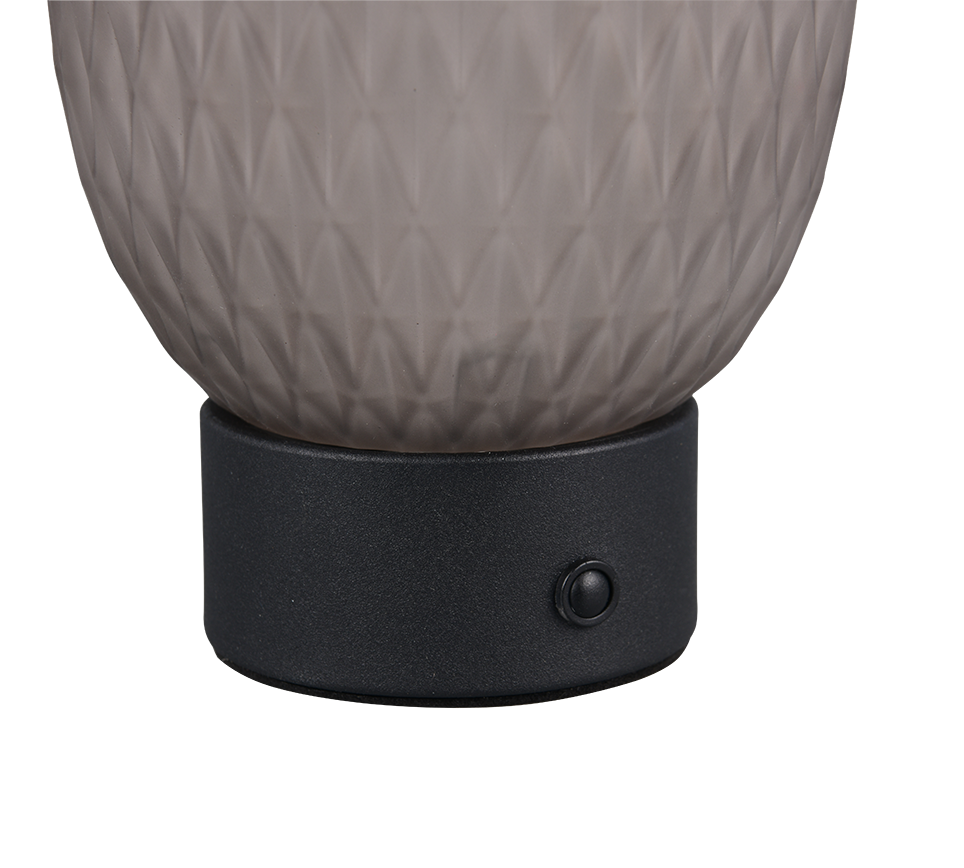 Facette LED laualamp suitsu/matt must laaditav - Image 4