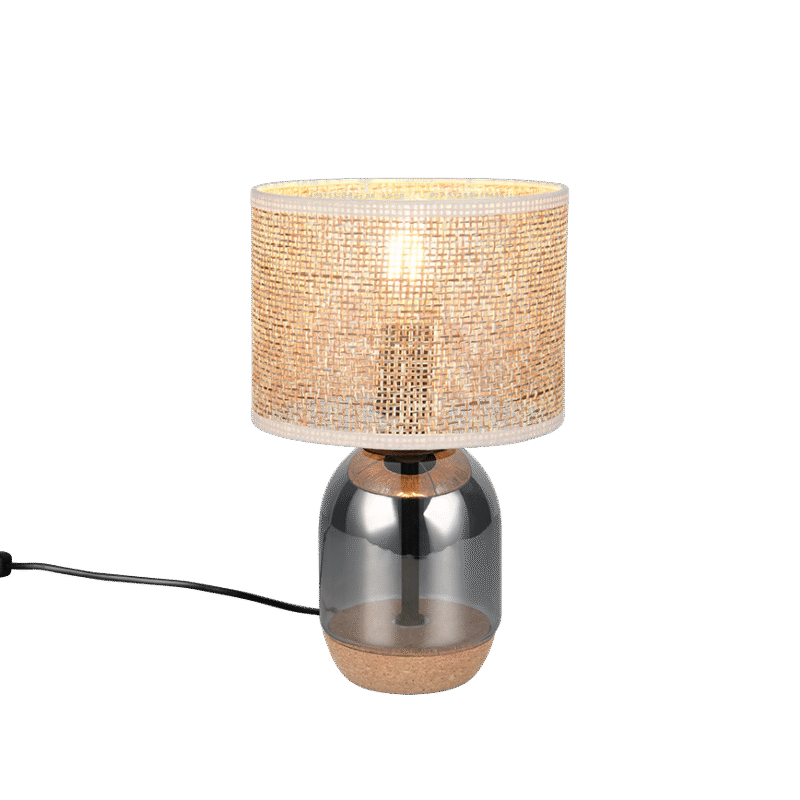 Tara lauavalgusti 33 cm E27 beež/hõbedane