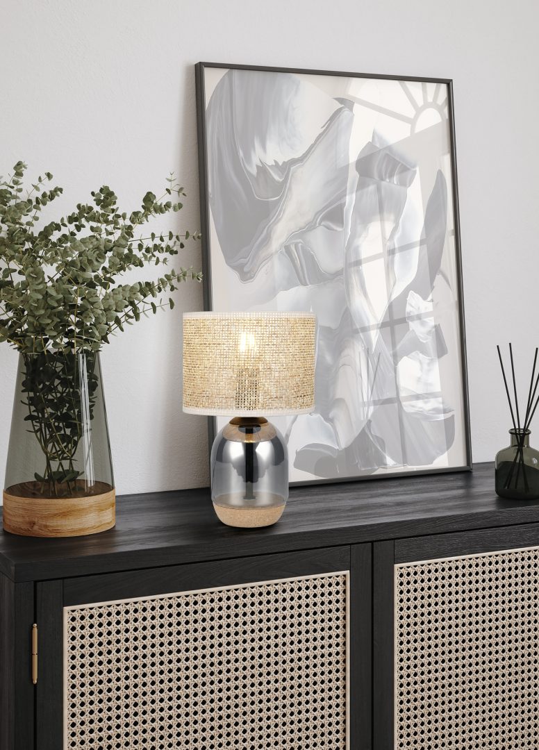 Tara lauavalgusti 33 cm E27 beež/hõbedane - Image 2