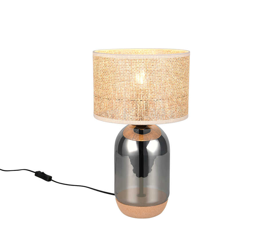 Tara lauavalgusti 43 cm E27 beež/hõbedane