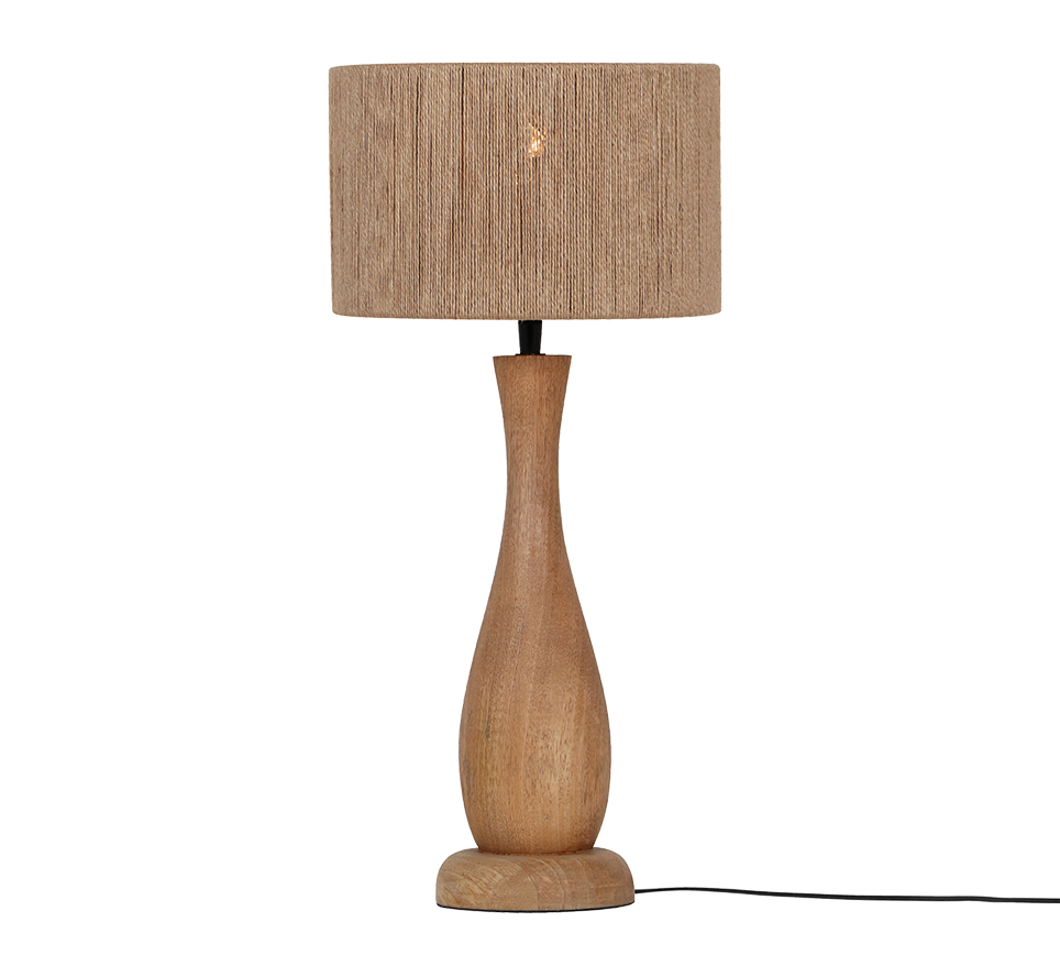 Toba lauavalgusti E27 puit/beez - Image 3